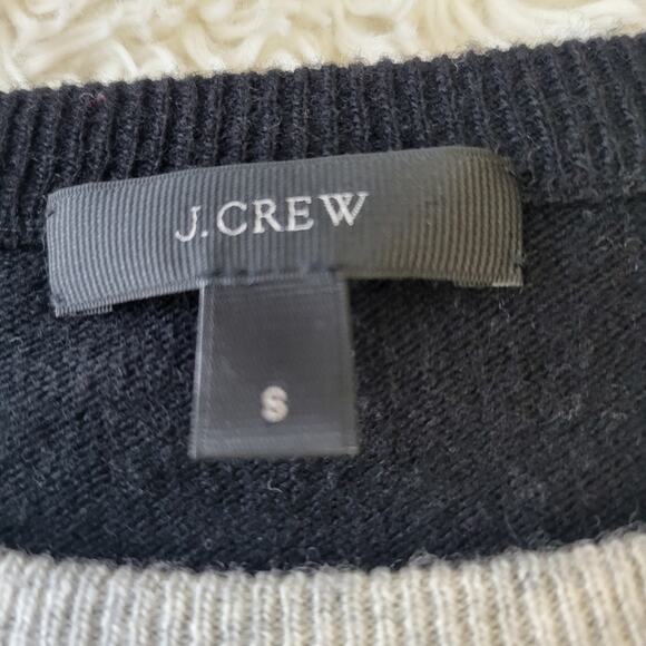 J. Crew Color Block Hi Low Sweater Tunic Wool Small - Picture 6 of 6